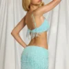 Aerin Fransen-Bralette in Aquablau