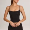 Ailany Modal-Oberteil mit U-Ausschnitt in Schwarz
