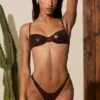 Aluna Bügel-Bikinioberteil in Bronze