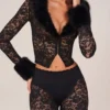 Annalisa Caprihose mit Schnürung in Schwarz Annalisa Caprihose mit Schnürung in Schwarz