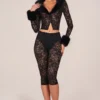 Annalisa Caprihose mit Schnürung in Schwarz Annalisa Caprihose mit Schnürung in Schwarz