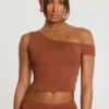 Anona Hose mit mittlerer Leibhöhe aus Modal-Kaschmir-Mischung in Kastanienbraun Anona Hose mit mittlerer Leibhöhe aus Modal-Kaschmir-Mischung in Kastanienbraun