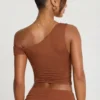Anona Hose mit mittlerer Leibhöhe aus Modal-Kaschmir-Mischung in Kastanienbraun Anona Hose mit mittlerer Leibhöhe aus Modal-Kaschmir-Mischung in Kastanienbraun