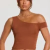 Anona Hose mit mittlerer Leibhöhe aus Modal-Kaschmir-Mischung in Kastanienbraun Anona Hose mit mittlerer Leibhöhe aus Modal-Kaschmir-Mischung in Kastanienbraun