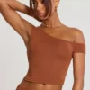 Anona Hose mit mittlerer Leibhöhe aus Modal-Kaschmir-Mischung in Kastanienbraun Anona Hose mit mittlerer Leibhöhe aus Modal-Kaschmir-Mischung in Kastanienbraun