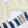 Ascona-Bikinioberteil mit Bügeln, Neckholder und Balconette-Schnitt in marineblauen Streifen Ascona-Bikinioberteil mit Bügeln, Neckholder und Balconette-Schnitt in marineblauen Streifen