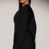 Azelie Einreihiges Blazer-Minikleid in Schwarz