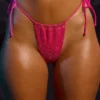 Bikinihosen mit Kordelzug in Pink Bikinihosen mit Kordelzug in Pink