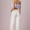 Bobbi Mid-Rise Barrel-Leg Jeans in Ecru-Waschung Bobbi Mid-Rise Barrel-Leg Jeans in Ecru-Waschung