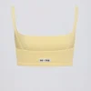 Bralette mit quadratischem Ausschnitt in Zitrone
