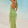 Caicos Cut-Out-Maxikleid mit Neckholder in Olivgrün Caicos Cut-Out-Maxikleid mit Neckholder in Olivgrün
