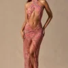 Caicos Cut-Out-Maxikleid mit Neckholder in Paisley-Print Caicos Cut-Out-Maxikleid mit Neckholder in Paisley-Print