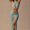 Caicos Cut-Out-Maxikleid mit Neckholder in Seafoam-Grün Caicos Cut-Out-Maxikleid mit Neckholder in Seafoam-Grün