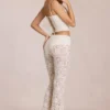 Calista Transparente Spitzenhose mit mittlerer Leibhöhe und ausgestelltem Bein in Elfenbein Calista Transparente Spitzenhose mit mittlerer Leibhöhe und ausgestelltem Bein in Elfenbein