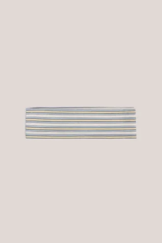Candy Modal-Rippen-Stirnband in Blau-Gelb-Streifen