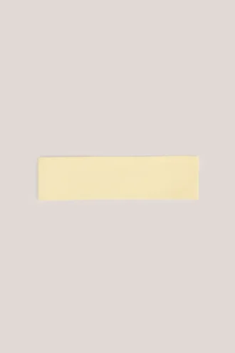 Candy Modal-Stirnband mit Rippenstruktur in Buttercreme-Gelb