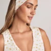 Candy Modal-Stirnband mit Rippenstruktur und Blumenmuster