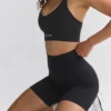 Define Luxe Bikershorts mit hoher Taille in Schwarz