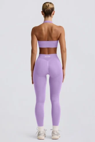 Define Luxe High-Waist-Leggings in Lila