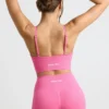 Define Luxe High-Waist Mini Shorts in Pink