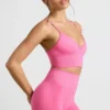 Define Luxe High-Waist Mini Shorts in Pink