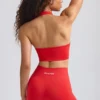 Define Luxe Mini-Shorts in Poppy Red