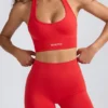 Define Luxe Mini-Shorts in Poppy Red