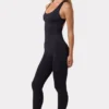 Define Luxe Unitard mit offenem Rücken in Schwarz