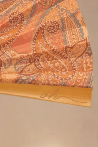 Elaraine Faltfächer mit Paisley-Print