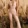 Figure You Out Petite Leggings mit geschlitztem Saum in Blush Figure You Out Petite Leggings mit geschlitztem Saum in Blush