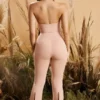 Figure You Out Petite Leggings mit geschlitztem Saum in Blush Figure You Out Petite Leggings mit geschlitztem Saum in Blush