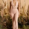 Figure You Out Petite Leggings mit geschlitztem Saum in Blush Figure You Out Petite Leggings mit geschlitztem Saum in Blush