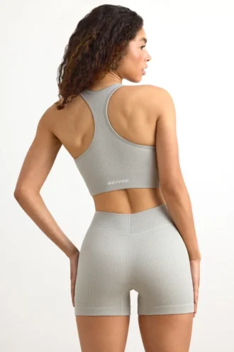 FlexiRib Mini-Shorts in Grau