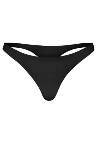 Intimates Nahtloser Strick-String in Schwarz