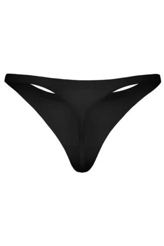 Intimates Nahtloser Strick-String in Schwarz