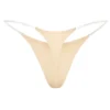Intimates Nahtloser Strick-String mit transparenten Trägern in Warm Peach Intimates Nahtloser Strick-String mit transparenten Trägern in Warm Peach