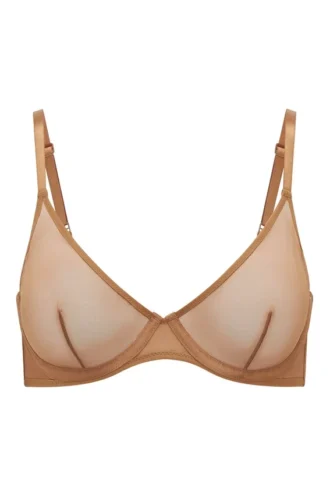 Intimates Soft Mesh Einlagiger Bügel-BH in Mandel