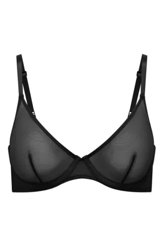 Intimates Soft Mesh Einlagiger Bügel-BH in Schwarz