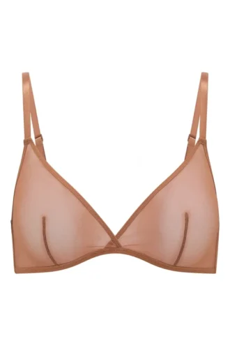 Intimates Soft Mesh Einlagiger Triangel-BH in Honig