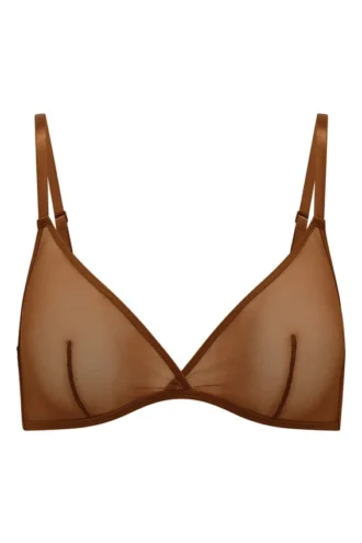 Intimates Soft Mesh Einlagiger Triangel-BH in Kastanienbraun