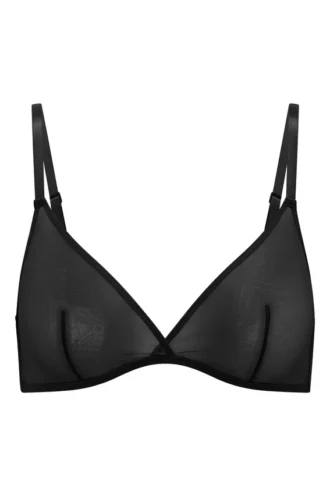 Intimates Soft Mesh Einlagiger Triangel-BH in Schwarz