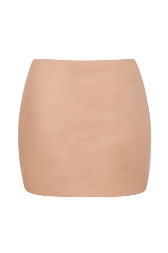 Intimates Soft Mesh Low-Rise Micro-Mini-Röck in Warm Peach