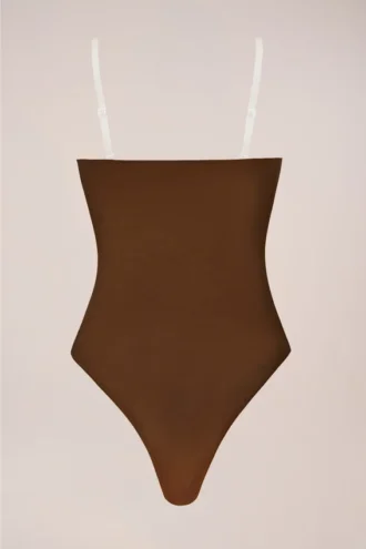 Intimates trägerloser Bodys in Chestnut