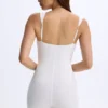 Kaia Modal-Unitard mit Herzausschnitt in Weiß