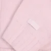 Kurzer Hoodie aus weichem Strick mit Reißverschluss in zartem Rosa Kurzer Hoodie aus weichem Strick mit Reißverschluss in zartem Rosa