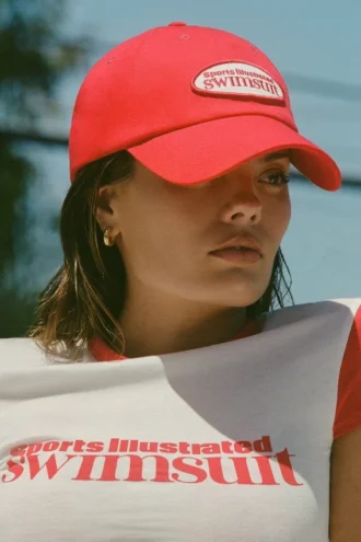 Lazise Logo-Baseballkappe in Fiery Red