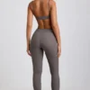 Linnea Petite gerippte Modal-Leggings mit hoher Taille in Grau Linnea Petite gerippte Modal-Leggings mit hoher Taille in Grau