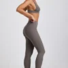 Linnea Petite gerippte Modal-Leggings mit hoher Taille in Grau Linnea Petite gerippte Modal-Leggings mit hoher Taille in Grau