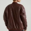 Maple Kunstlederjacke in Braun