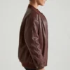 Maple Kunstlederjacke in Braun
